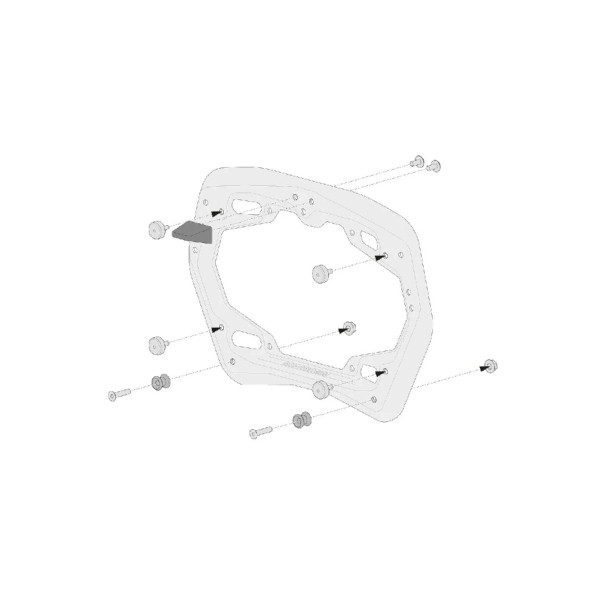 Комплект: бічні кофри DUSC L + центральний кофр DUSC L + стелаж PRO + стелаж Adventure-Rack SW-Motech BMW R 1300 GS Adventure (24-)  об'єм: 3 x 41l