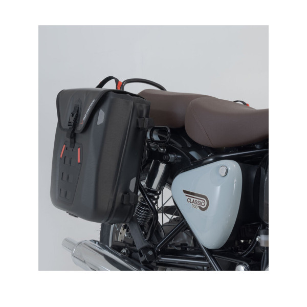 Водонепроникні сумки SysBag WP M/M SW-MOTECH + кріплення SLC для Royal Enfield Classic 350 (22-) об'єм: 2 x 17-23 л