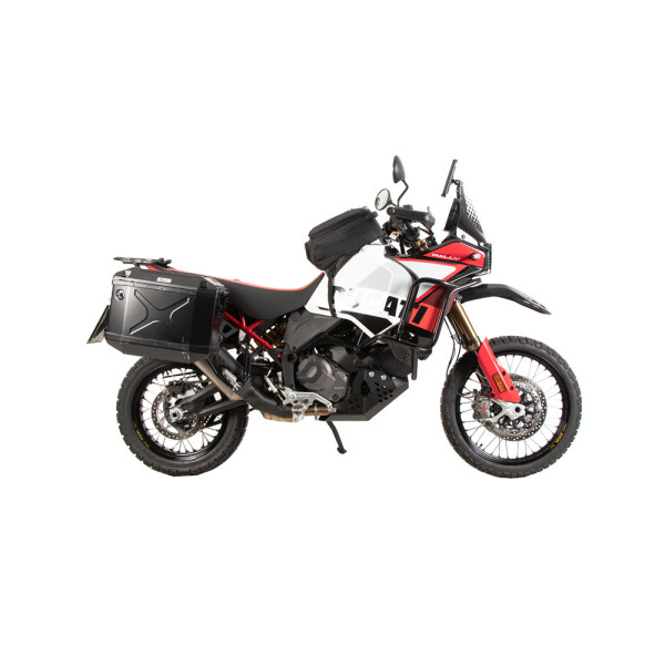 Комплект: бічні кофри + кріплення Hepco&Becker Xplorer Cutout Ducati Desert X Rally (24-) чорні