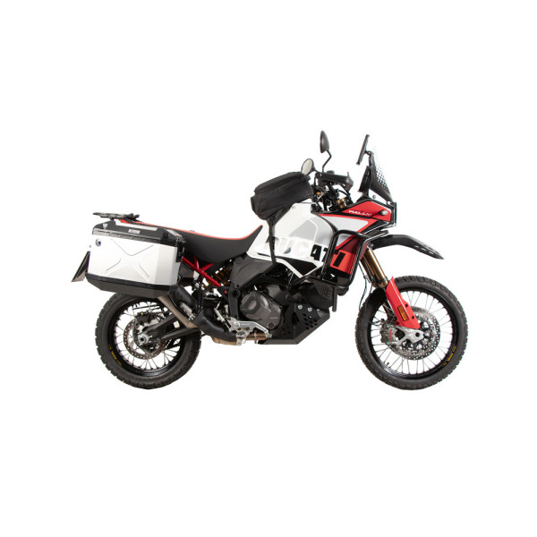 Комплект: бічні кофри + кріплення Hepco&Becker Xplorer Cutout Ducati Desert X Rally (24-) сріблясті