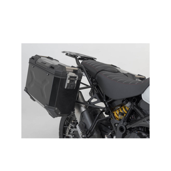 Комплект: бічні кофри 45/37L + центральний кофр 38L TRAX ADV+ кріплення SW-MOTECH Ducati DesertX (22-)/ Rally (23-) чорні