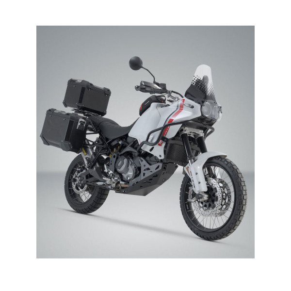 Комплект: бічні кофри 45/37L + центральний кофр 38L TRAX ADV+ кріплення SW-MOTECH Ducati DesertX (22-)/ Rally (23-) чорні