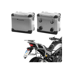 Комплект: бічні алюмінієві кофри срібні Zega Pro + кріплення Touratech Honda XL 750 Transalp (23-) об'єм: 45+45л