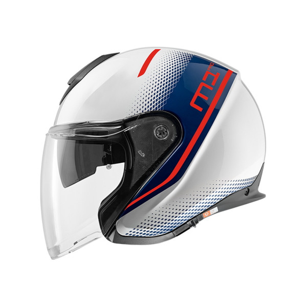 Шолом відкритий Schuberth M1 PRO Mercury біло-червоний