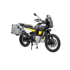 Комплект: бічні кофри срібні Zega Evo X + срібні стелажі Touratech для Husqvarna Norden 901 об'єм: 45+45л