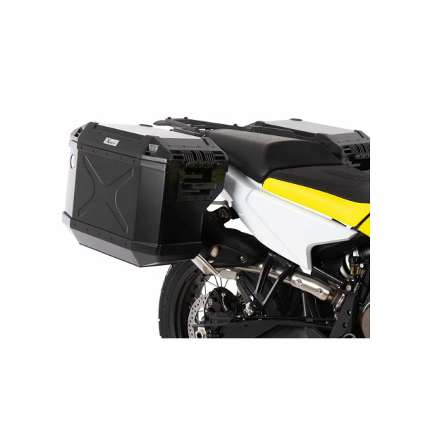 Комплект: бічні кофри + кріплення Hepco&Becker Xplorer Cutout для Husqvarna Norden 901/Expedition (22-) чорні