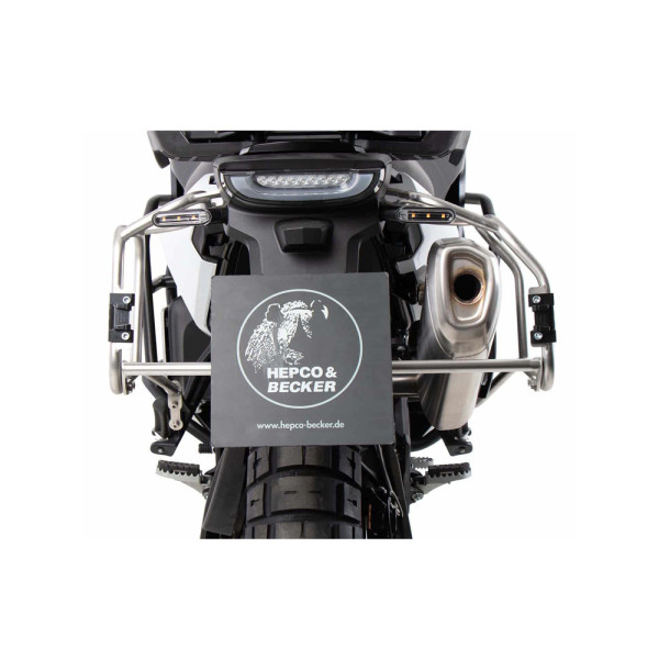Комплект: бічні кофри + кріплення Hepco&Becker Xplorer Cutout для Husqvarna Norden 901/Expedition (22-) чорні