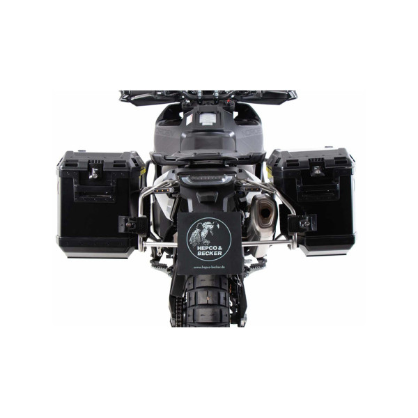 Комплект: бічні кофри + кріплення Hepco&Becker Xplorer Cutout для Husqvarna Norden 901/Expedition (22-) чорні