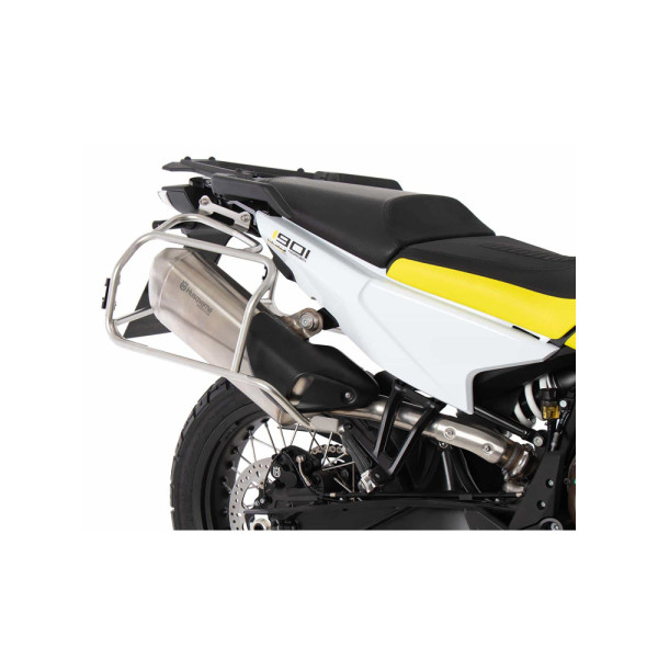 Комплект: бічні кофри + кріплення Hepco&Becker Xplorer Cutout для Husqvarna Norden 901/Expedition (22-) срібні