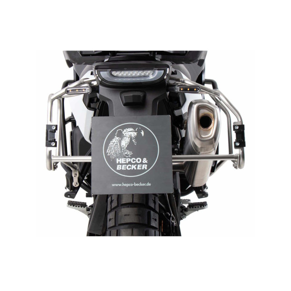 Комплект: бічні кофри + кріплення Hepco&Becker Xplorer Cutout для Husqvarna Norden 901/Expedition (22-) срібні