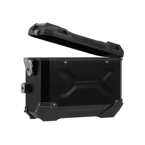 Комплект: бічні кофри TRAX ADV + кріплення PRO 45/37 L Sw-Motech Husqvarna Norden 901 HQV N (21-), Norden 901 Expedition (23-) (ємність 37 і 45 L) чорні