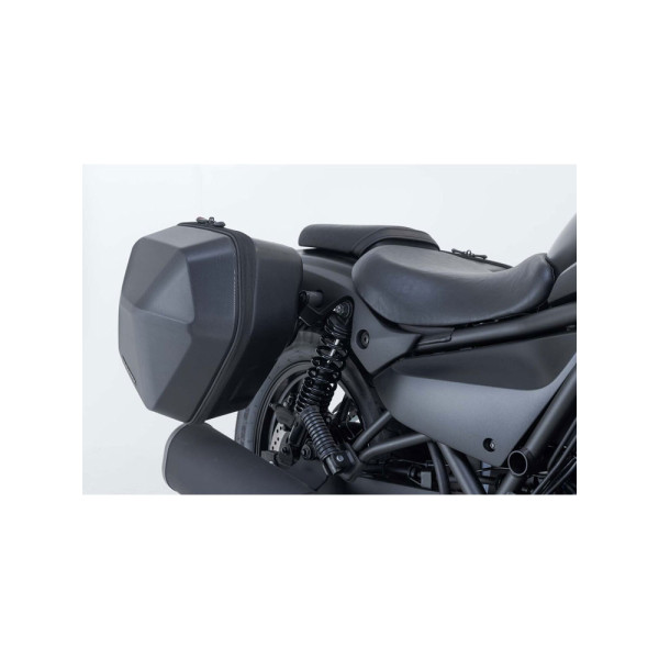 Комплект: бічні пластикові кофри Urban ABS + кріплення SLC Sw-Motech Kawasaki Eliminator 500 (23-) об'єм: 2 x 16,5l