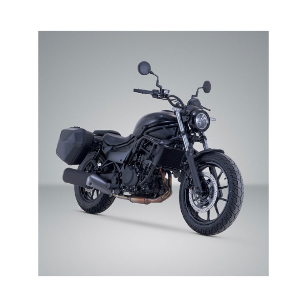 Комплект: бічні пластикові кофри Urban ABS + кріплення SLC Sw-Motech Kawasaki Eliminator 500 (23-) об'єм: 2 x 16,5l