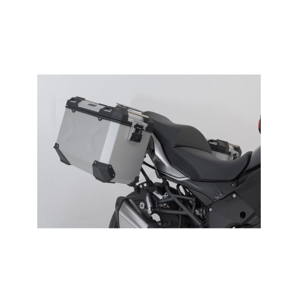 Комплект: бічні кофри 45/45/38 + центральний кофр TRAX ADV + кріплення SW-MOTECH Kawasaki Versys 1000 18- об'єм: 2 x 45 + 38L