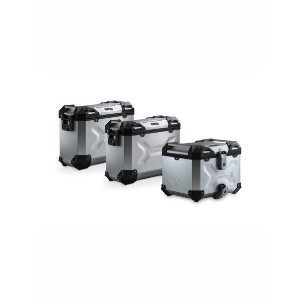 Комплект: бічні кофри 45/45/38 + центральний кофр TRAX ADV + кріплення SW-MOTECH Kawasaki Versys 1000 18- об'єм: 2 x 45 + 38L
