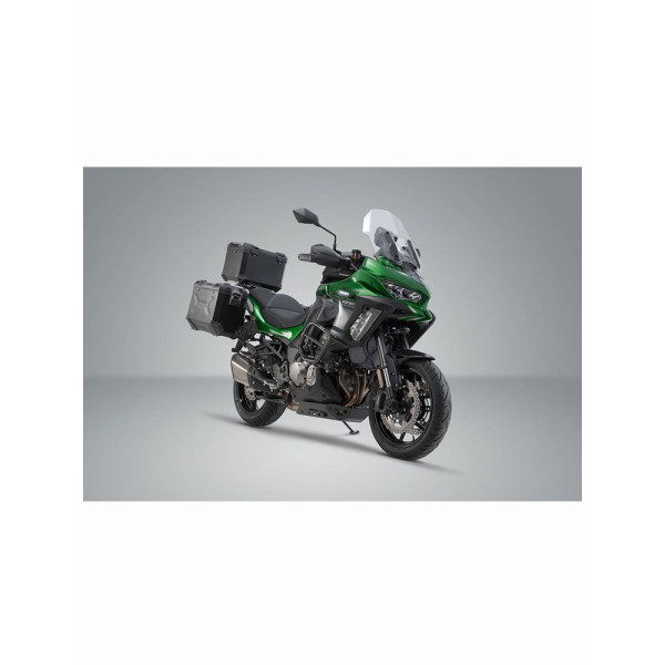 Комплект: бічні кофри 45/45/38 + центральний кофр TRAX ADV + кріплення SW-MOTECH Kawasaki Versys 1000 (18-) об'єм: 2 x 45 L + 38