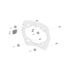 Комплект: бічні кофри + стійка PRO TRAX ADV SW-MOTECH 37/37 для мотоцикла Kawasaki Versys 1000 / 1000 S (18-), 1100/ SE (24-) ємність 2 x 37 L