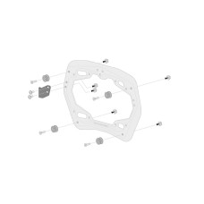 Комплект: бічні кофри TRAX ADV + кріплення PRO SW-MOTECH 45/45L для мотоцикла Kawasaki Versys 1000 / 1000 S (18-), 1100/ SE (24-) об'єм: 2 x 45 L срібні