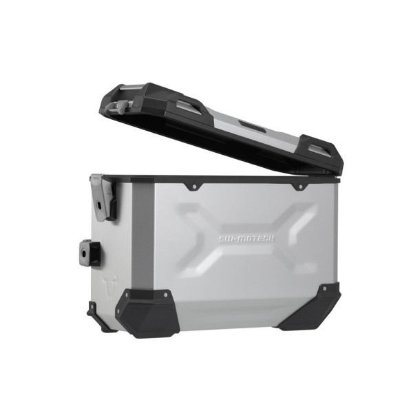 Комплект: бічні кофри TRAX ADV + кріплення PRO SW-MOTECH 45/45L для мотоцикла Kawasaki Versys 1000 / 1000 S (18-), 1100/ SE (24-) об'єм: 2 x 45 L срібні