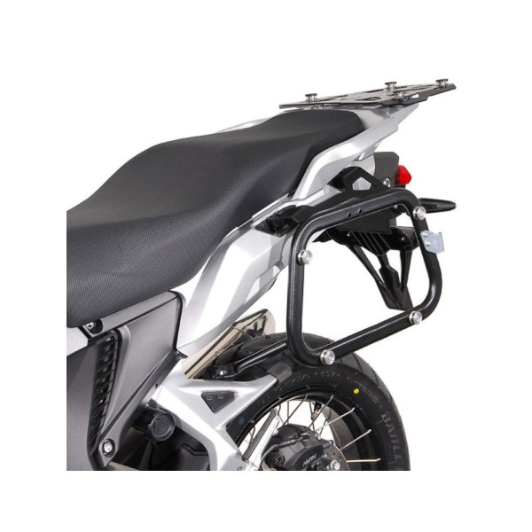 Комплект: бічні кофри + кріплення PRO TRAX ADV SW-MOTECH 45/37 для мотоцикла Kawasaki KLR 650 / S (22-) (об'єм 37 і 45 L) чорні