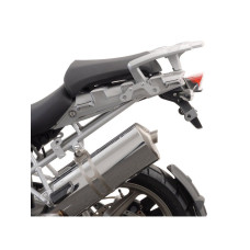 Комплект: бічні кофри TRAX ADV + кріплення EVO SW-MOTECH 37/45 L для мотоцикла BMW R 1200 GS / ADV (04-13) об'єм 37 і 45 L срібні
