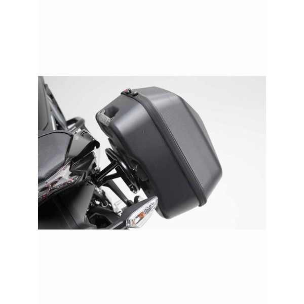 Комплект: бічні пластикові кофри + кріплення URBAN ABS SW-MOTECH Kawasaki Ninja 650/ Z 650 (16-)об'єм: 2 x 16,5l