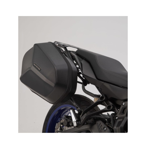 Комплект: бічні кофри + кріплення EVO ABS ® Aero System Sw-Motech для YAMAHA MT-07 Tracer (16-) / Tracer 700 RM30 / Tracer 7 (21-) ємність: 2 x 25 L