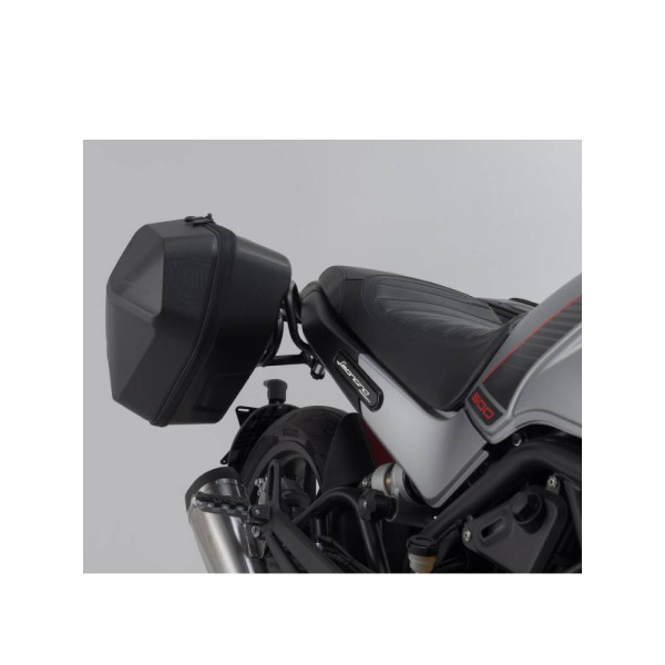 Комплект: бічні пластикові кофри Urban ABS + стійки SLC Sw-Motech Benelli Leoncino 500 / Trail (17-) об'єм: 2 x 16,5l