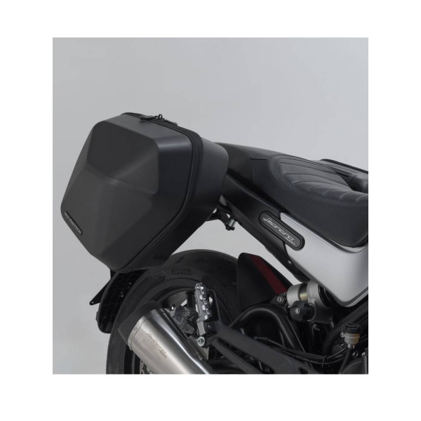 Комплект: бічні пластикові кофри Urban ABS + стійки SLC Sw-Motech Benelli Leoncino 500 / Trail (17-) об'єм: 2 x 16,5l