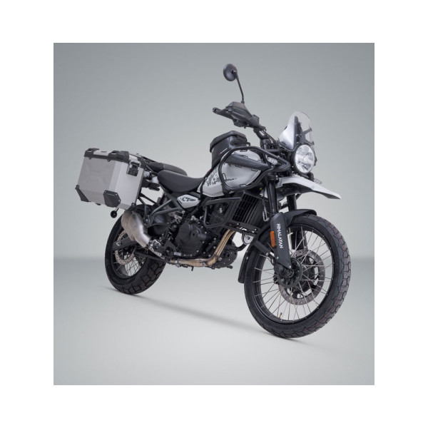 Комплект: бічні кофри + кріплення PRO TRAX ADV SW-Motech Royal Enfield Himalayan 450 (23-) срібні об'єм: 2 x 37 L