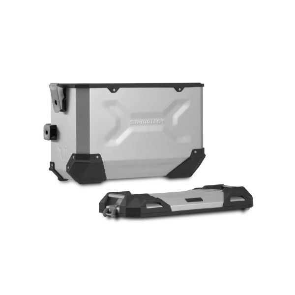 Комплект: бічні кофри + кріплення Pro TRAX ADV SW-Motech Voge 900 DSX (23-) сріблясті об'єм: 45 + 37л