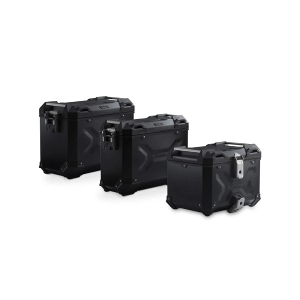 Комплект: бічні кофри 45/37L + центральний кофр 38L TRAX ADV+ кріплення SW-Motech Voge 900 DSX (23-) чорні