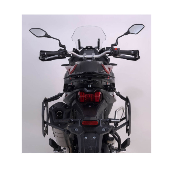 Комплект: бічні кофри + стійка PRO TRAX ADV 45/37 L для мотоцикла Voge 650DS R810C / 650 DSX (21-) чорний об'єм 45 + 37 L