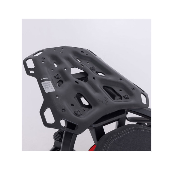 Комплект: центральний кофр срібний TRAX ADV + стійка Adventure-rack SW-Motech Moto Guzzi Stelvio (23-) об'єм: 38л