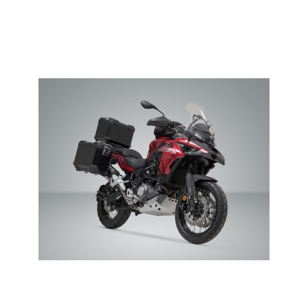 Комплект: бічні кофри 45/37L + центральний кофр 38L TRAX ADV+ кріплення SW-MOTECH для мотоцикла BMW R 1250 GS / Adventure (21-) чорні