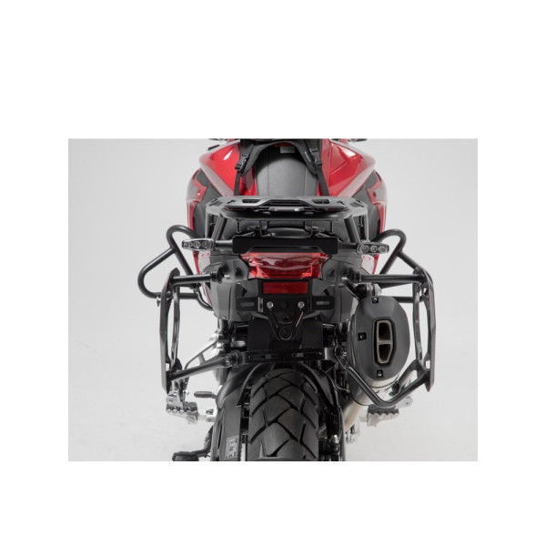 Комплект: бічні кофри 45/37L + центральний кофр 38L TRAX ADV+ кріплення SW-MOTECH для мотоцикла BMW R 1250 GS / Adventure (21-) сріблясті