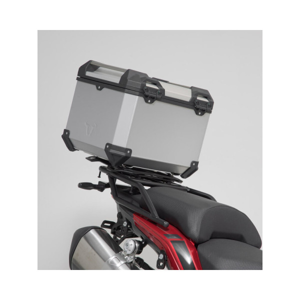 Комплект: бічні кофри 45/37L + центральний кофр 38L TRAX ADV+ кріплення SW-MOTECH для мотоцикла BMW R 1250 GS / Adventure (21-) сріблясті
