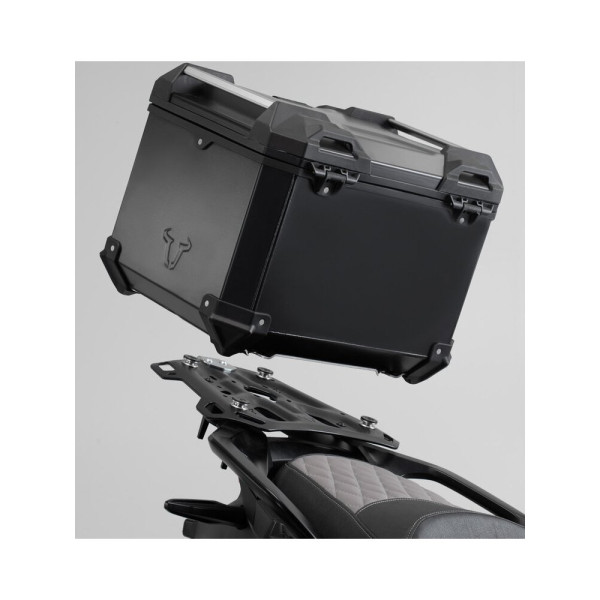 Комплект: бічні кофри 45/37L + центральний кофр 38L TRAX ADV+ кріплення SW-MOTECH для мотоцикла Moto Guzzi V85 TT (19-) чорні
