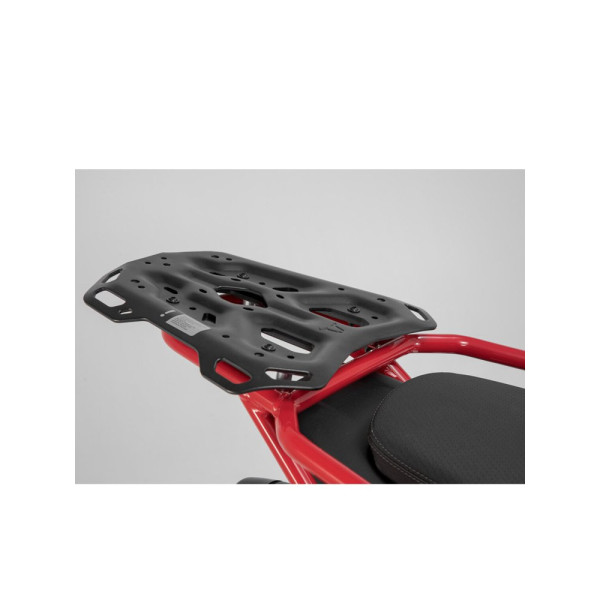 Комплект: бічні кофри 45/37L + центральний кофр 38L TRAX ADV+ кріплення SW-MOTECH для мотоцикла Moto Guzzi V85 TT (19-) чорні