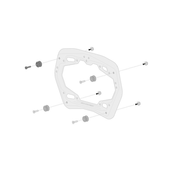 Комплект: бічні кофри + стійка ABS ® Aero System Sw-Motech Moto Guzzi Stelvio (23-)