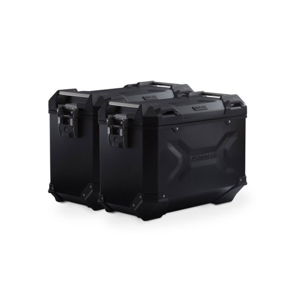 Комплект: бічні кофри TRAX ADV + кріплення PRO SW-Motech Moto Guzzi Stelvio (23-) чорні об'єм: 2 x 45 L