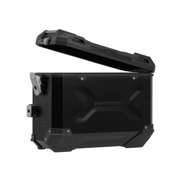Комплект: бічні кофри TRAX ADV + кріплення PRO SW-Motech Moto Guzzi Stelvio (23-) чорні об'єм: 2 x 45 L