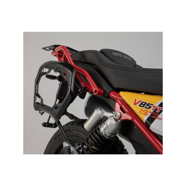 Комплект: бічні кофри + кріплення TRAX ADV SW-MOTECH 37/45 L/P для мотоцикла Moto Guzzi V85 TT (19-) ємність 37+ 45 L