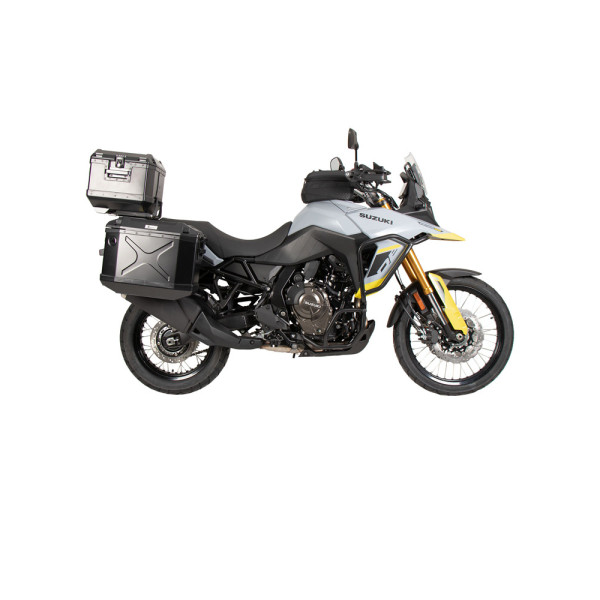 Комплект: бічні кофри + кріплення Hepco&Becker Xplorer Cutout Suzuki V-Strom 800 (24-) чорні