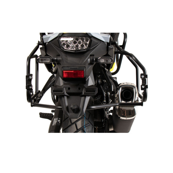Комплект: бічні кофри + кріплення Hepco&Becker Xplorer Cutout Suzuki V-Strom 800 (24-) чорні