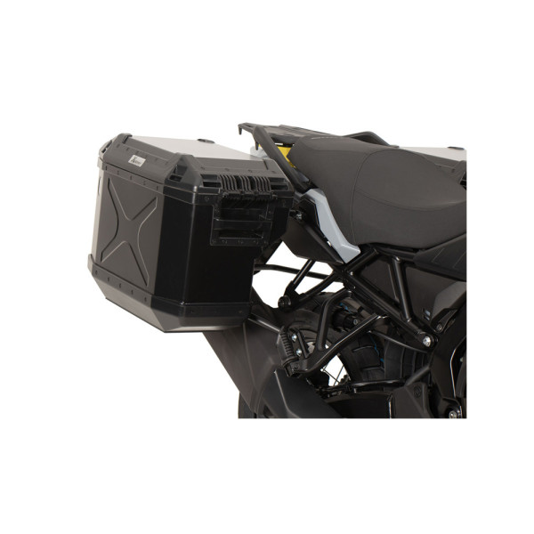 Комплект: бічні кофри + кріплення Hepco&Becker Xplorer Cutout Suzuki V-Strom 800 (24-) чорні