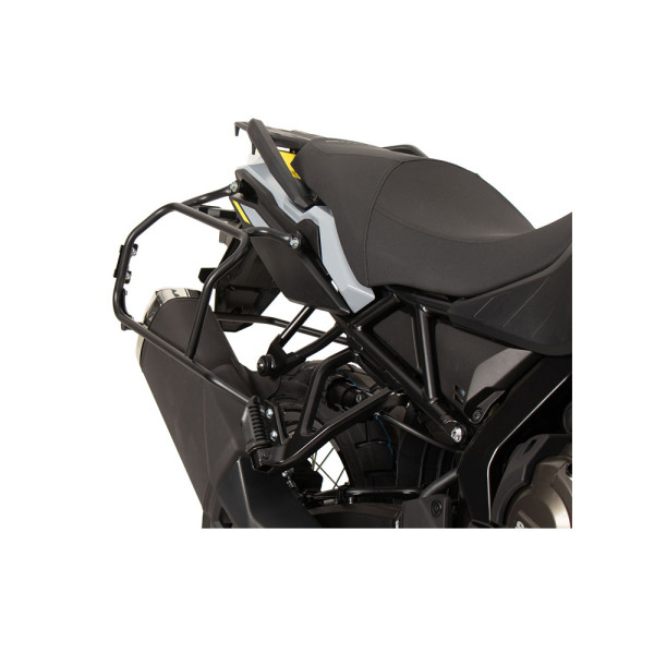Комплект: бічні кофри + кріплення Hepco&Becker Xplorer Cutout Suzuki V-Strom 800 (24-) чорні