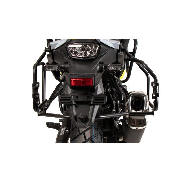 Комплект: бічні кофри + кріплення Hepco&Becker Xplorer Cutout Suzuki V-Strom 800 (24-) срібні