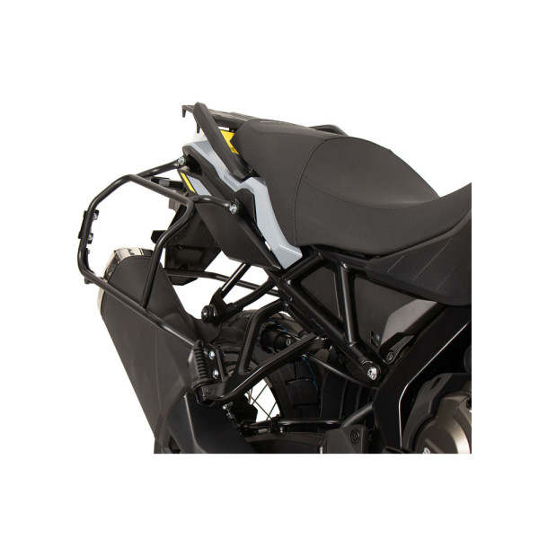 Комплект: бічні кофри + кріплення Hepco&Becker Xplorer Cutout для Suzuki V-Strom 800 DE (23-) чорні