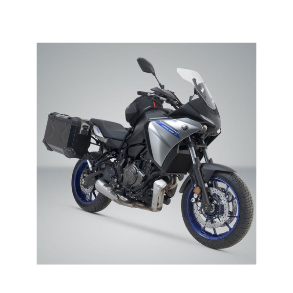 Комплект: бічні кофри + рама PRO TRAX ADV SW-Motech Yamaha MT-07 Tracer (16-) об'єм: 2 x 37 L чорні